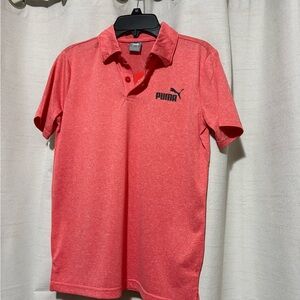 Boy Puma Red Performance Polo Shirt